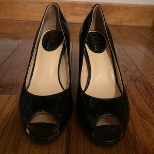 Cole Haan Glossy Peak Toe Heels